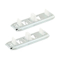 Prime-Line N 6560 Stamped Steel, Adjustable, Closet Door, Floor Guide (2 Pack) | 2 Pack