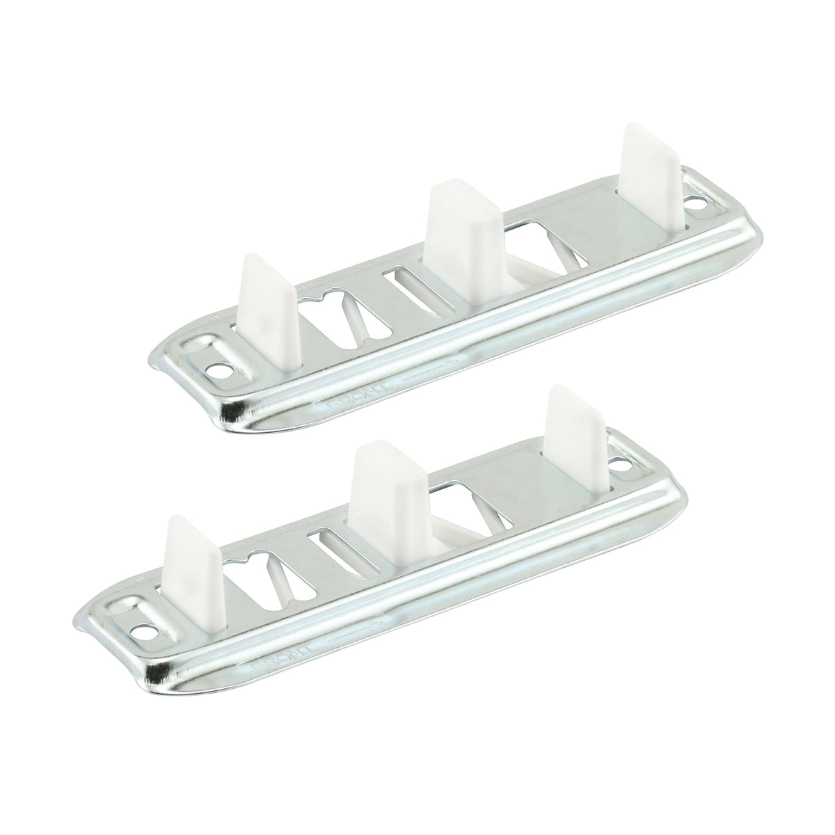 Prime-Line N 6560 Stamped Steel, Adjustable, Closet Door, Floor Guide (2 Pack) | 2 Pack
