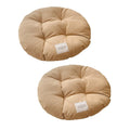 SHENGOCASE 2-Pack 16" Round Soft Cat Kneading Pillow Cushion Bed for Cat Dog House Perch, Cushion Pad Padding (Khaki)