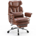 Sweetcrispy Executive Home Office Chair, Ergonomic Desk Chair, big tall, Brown