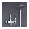 Outdoor Shower Fixtures, Bathroom Shower Faucets Sets Complete, Outdoor Shower Kit, Rain Shower Head with Handheld Spray and Bathtub Faucet Set, Chrome Shower Set, Wall Mounted Sho