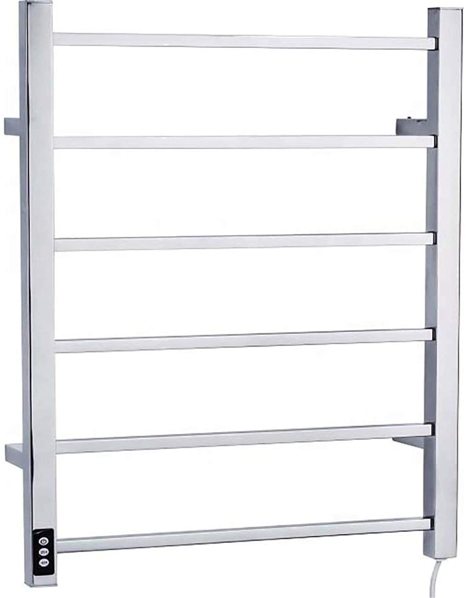 Heated Towel Rail Rails Towel Warmer,Heated Towel Rack, Electric Towel Warmer Wall-Mounted Stainless Steel Heated IP56 Waterproof Towel Drying Bar for Bathroom, Sauna (Color : Hard
