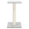 TRIXIE Espejo Cat Scratching Post 27.2 Inch - Cat Scratcher with Soft Fabric Covering Base and Durable Sisal Rope - with Resting Platform - Gray