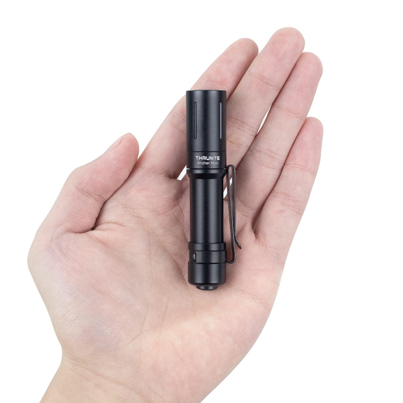 ThruNite Archer Mini EDC Flashlight, USB-C Rechargeable Pocket Flashlights 405 Lumens, IPX8 Waterproof Mini Penlight with Clip for Everyday Carry, Inspection and Emergency Use