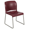 Flash Furniture Hercules Stack Chair, Burgundy, Set of 1