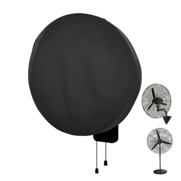 EVRBUL Outdoor Fan Cover Compatible with 20-24 Inch Wall Mount Fan & Pedestal Fan Heavy Duty 420D Waterproof Industrial Fan Protection Covers with Durable Zipper Windproof Buckles