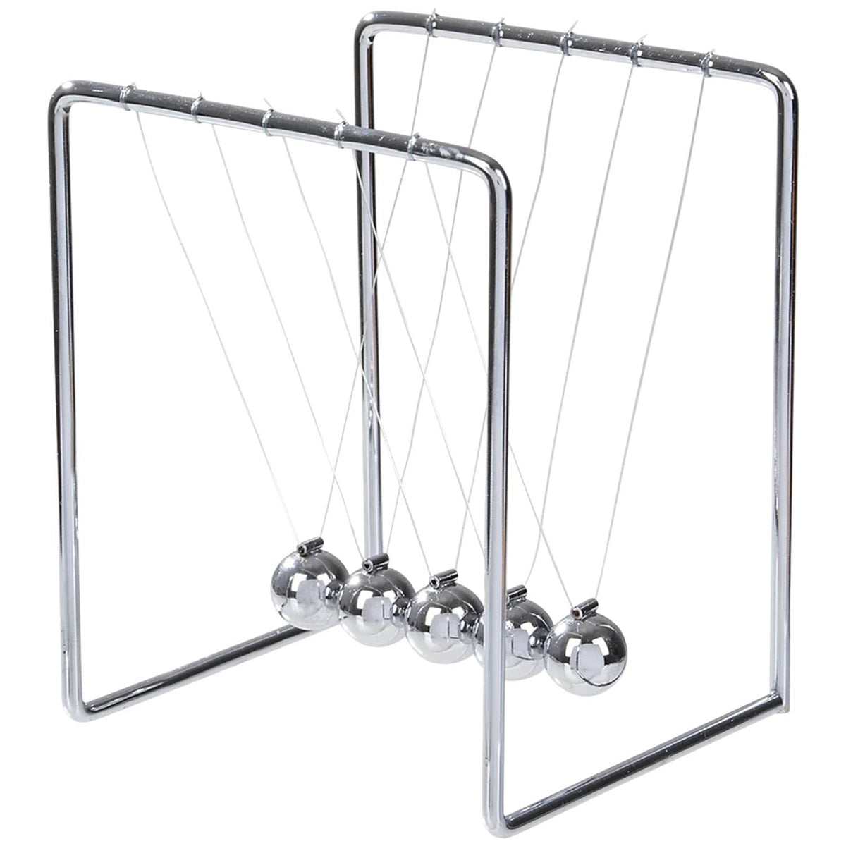 Newton's Cradle Office Desk Toy Executive Perpetual Ball Clicker 3.5" x 3.25" x 4.33"