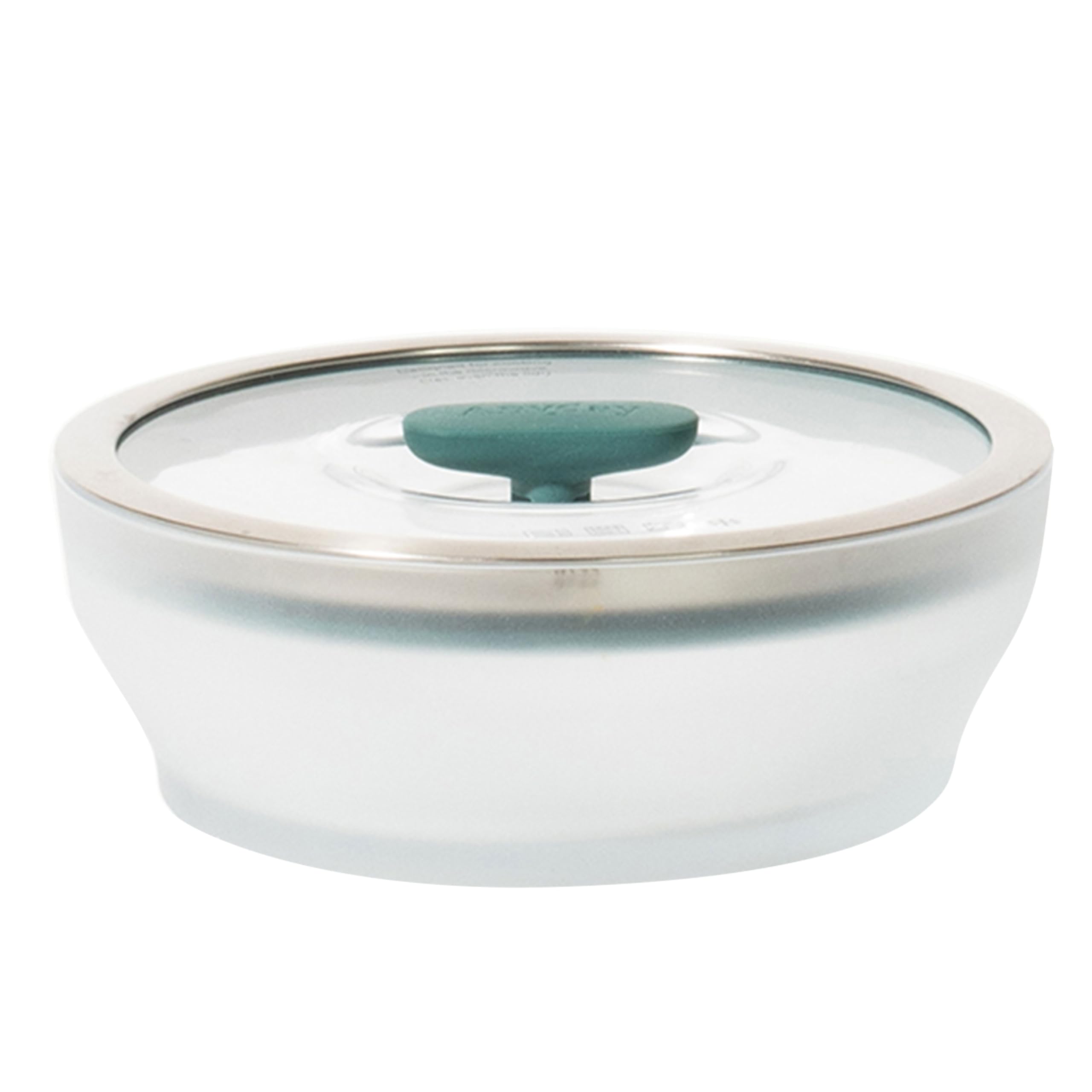 Anyday 4-Cup Microwave Cookware & Glass Container with Glass Lid, Plastic-Free Shallow Food Storage | Stackable Airtight Steamer with Vented Lid for Microwave-Safe Reheating, Steaming Vegetables