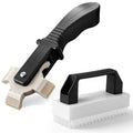 AC Fin Comb Set, 2 in 1 Air Conditioner Comb and Radiator Fins Straightener Tool, HVAC Coil Cleaning Brush, AC Fin Straightening Tool for Condenser Evaporator Radiator Repair, 16-22 Fins Per Inch