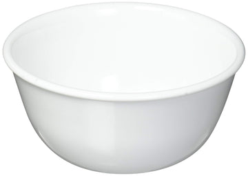 Corelle Vitrelle 12-oz Dessert Bowls, Set of 8 Chip & Crack Resistant Bowls, Great For cereal, Ice Cream, rice, soup, Ceramic Dessert Bowls Set, Winter Frost White