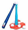 T Ball Stand for Kids and Toddlers 3-5, 5-8. Baseball Set Includes 6 Large Balls, an Adjustable Tball Batting Tee, and a Storage Net. Kids Bat & Teeball, T-Ball Sets for Kids