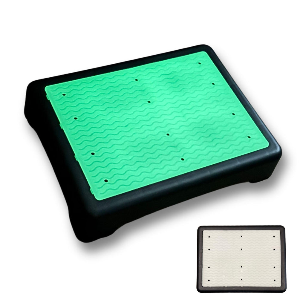 Sturdy 3.35in Mobility Step Stool for Seniors, Adults & Children – Non-slip, Luminous Glow in the Dark Top for Safety – Portable Indoor/outdoor