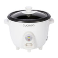 CUCKOO One Touch Rice Cooker 3-Cup (Uncooked) / 6-Cup (Cooked), Mini Rice Cooker & Warmer with Steamer Tray, Versatile Grain Cooker, Soup Maker, Auto Keep Warm, White (CR-0301C)