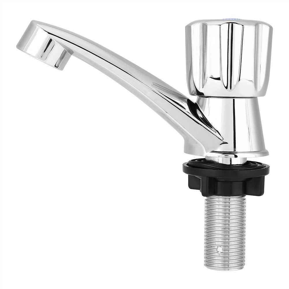 Hilitand 2pcs Water Faucet ABS Plastic Single Cold Faucet Water Tap Bathroom Faucet for Basin Kitchen Sink
