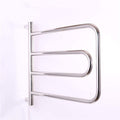 Bathroom Wall Heater Electric Heating Towel Warmer, Removable Heating Towel Rack, Round Tube Stainless Steel Mirror Constant Temperature Cloth Towel Heated Drying Rack