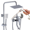 Shower Faucet Set Mixer Tap, Gold Plated Bath Shower Faucet Wall Mounted, Bathroom Brass Shower Faucet