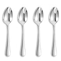 Premium Verona 4-Piece 6.5 inch Spoon Set – 18/10 Stainless Steel, Heavy-Duty Mirror-Finished Silverware for Daily Meals, Hosting and Special Occasions (4, Teaspoons)