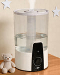 Humidifiers for Bedroom,1.06Gal(4L) humidifier for baby Dishwasher-Safe Tank Easy Clean,3-in-1 Humidifier & Aroma Diffuser & Night Light,Top Fill,360° Ultra-Fine Spray,Auto Shut-Off,Home,Nursery,White