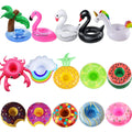 Inflatable Drink Holder, 15 Pack Drink Floats Inflatable Cup Holders Flamingo Coasters for Swimming Pool Party
