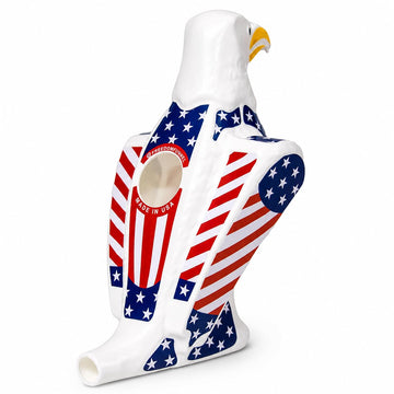 Freedom Funnel – Patriotic Eagle Beer Funnel with American Flag Design – 60oz Capacity and Smooth, Fast Pour – Made in USA – Durable, Washable Plastic – Patriotic Party Starter