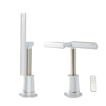 Shark TurboBlade XL Fan—Ultra-customizable bladeless tower fan, pivots, twists, oscillates 180°, circulates and propels air up to 80 feet, 10 noise levels + 10 speeds, easy to clean, White (Renewed)