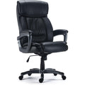 Staples Lockland Big & Tall Bonded Leather Manager Chair, Black, Adjustable, 49.6'' H x 29.3'' W x 31.2'' D