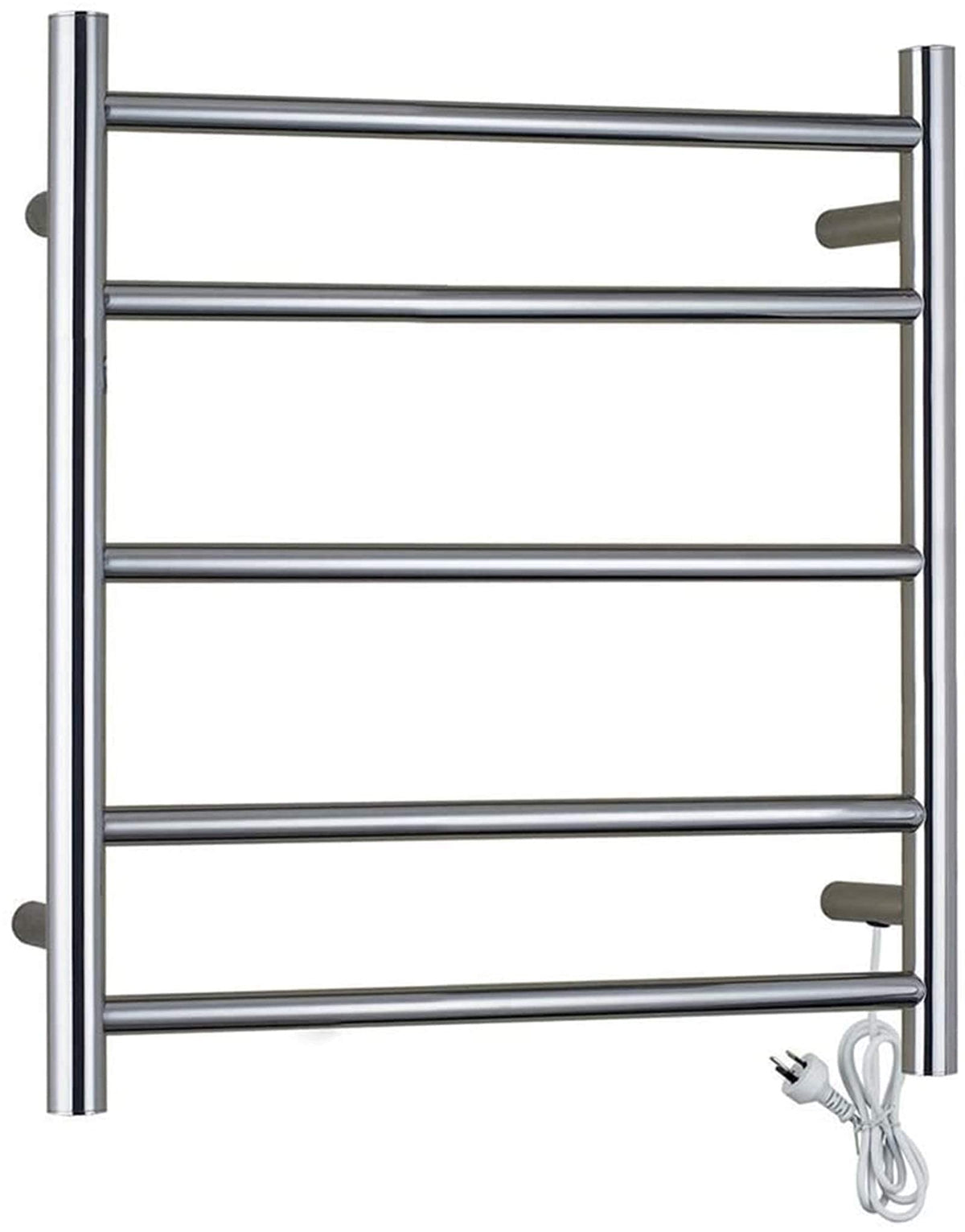 LUNEZY Heated Towel Rail Rails Wall Mounted Towel Warmer, Electric Towel Warmer Rack Brushed Nickel Stainless Steel Heated Bars Towel Drying Rack Heated for Bathroom (Size : Hard Wire)