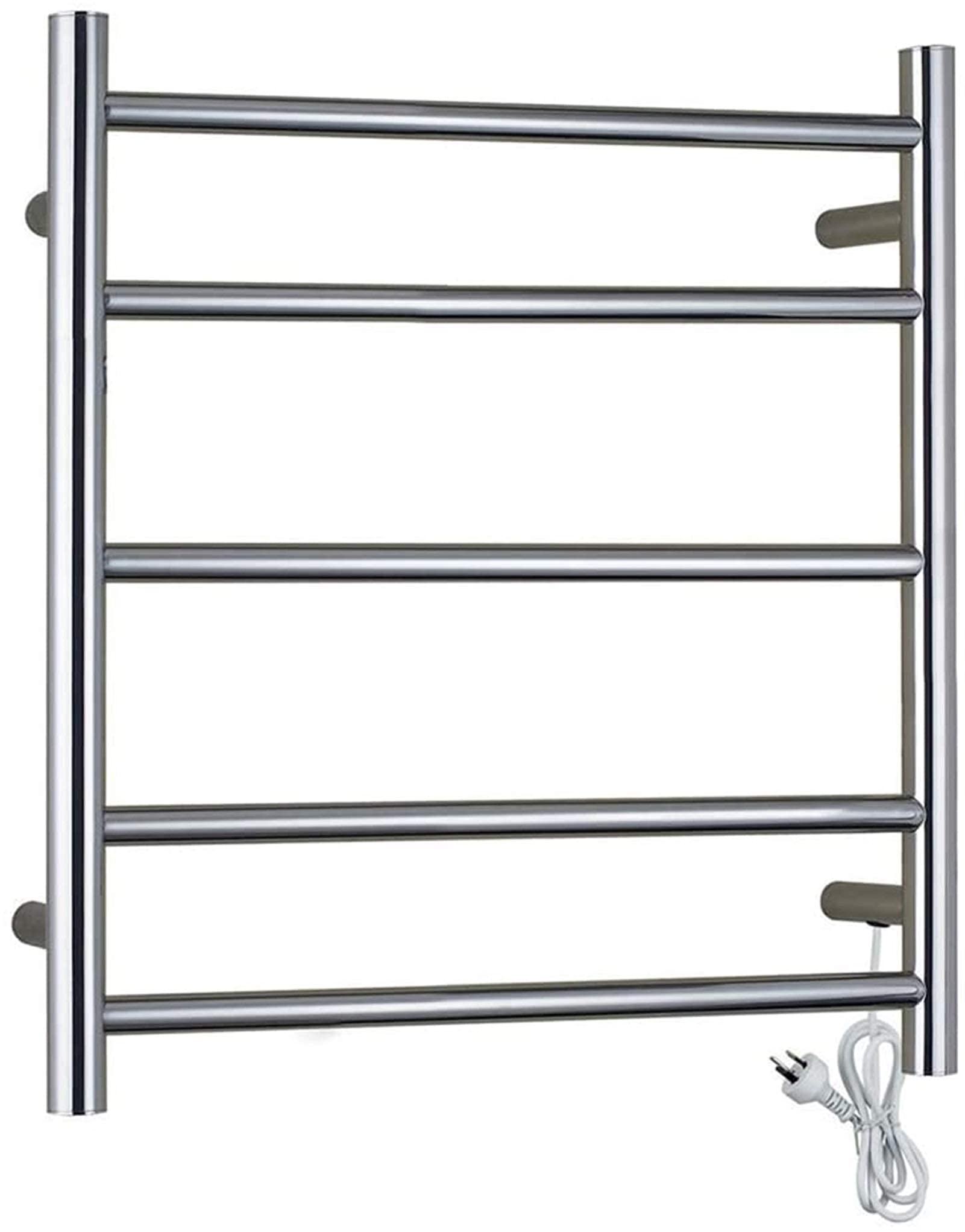 LUNEZY Heated Towel Rail Rails Wall Mounted Towel Warmer, Electric Towel Warmer Rack Brushed Nickel Stainless Steel Heated Bars Towel Drying Rack Heated for Bathroom (Size : Hard Wire)