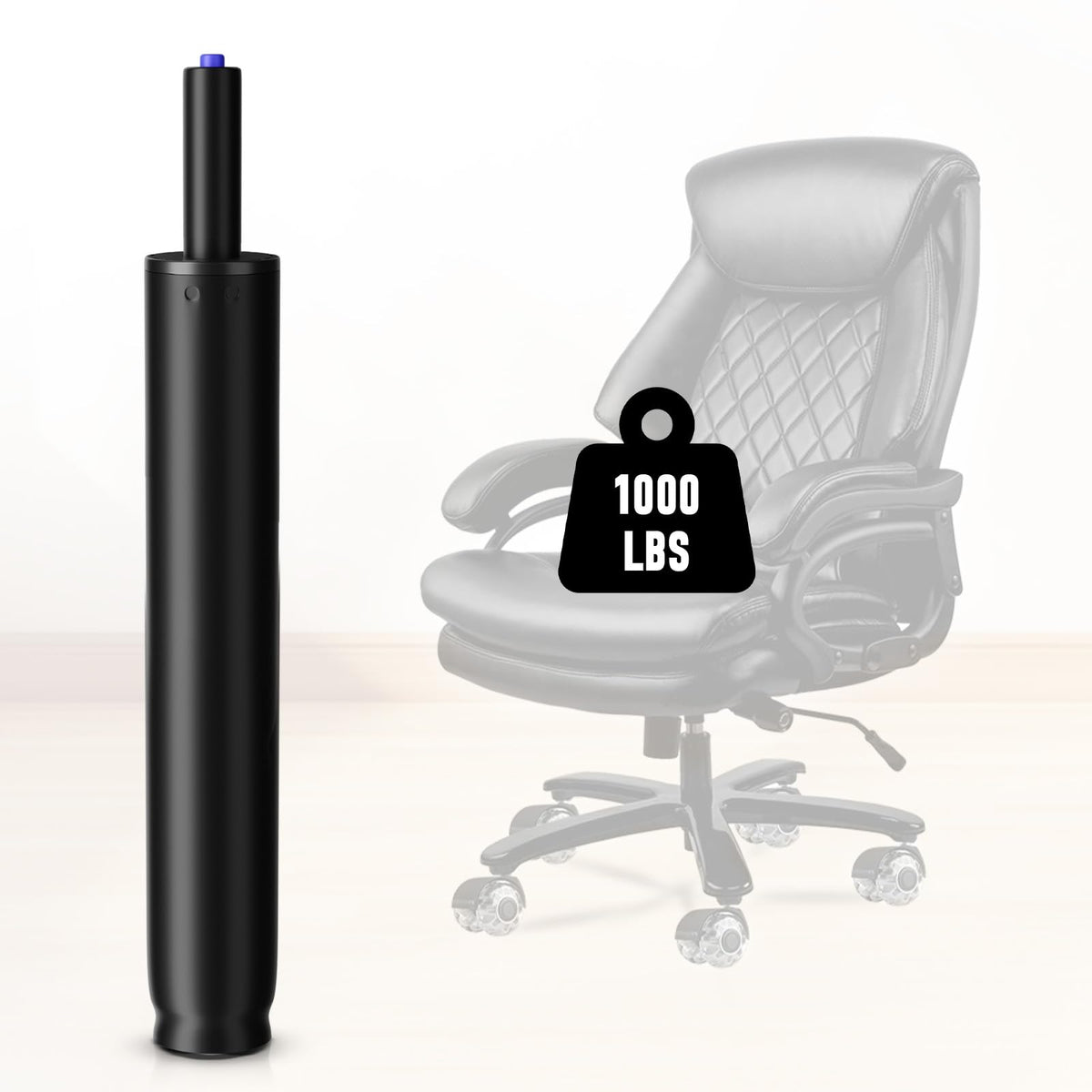 Sytopia 14.7 Inch to 22.2 Inch Office Chair Cylinder Replacement Parts, 8in Stroke, Heavy Duty 1000 Lbs, Hydraulic Pneumatic Shock Piston,