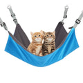 Hanging Cat Hammock, Pet Hammock for Cage, Adjustable Cat Bed Two Sides Comfortable/Waterproof Resting Sleepy Pad for Cats Small Dogs Rabbits or Other Small Animals (Blue)
