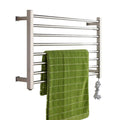 Electric Towel Warmer Rack Wall Mounted Bathroom Space Saving Heated Drying Racks 304 Stainless Steel hed Heated Towel Rail Radiator with Waterproof Switch Interesting