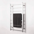 Heated Towel Rail Rails Towel Warmer,Wall Mounted Towel Warmer Electric Heated Drying Racks for Bathroom Stainless Steel Waterproof Intelligent Constant Temperature 10 Bars Polishe