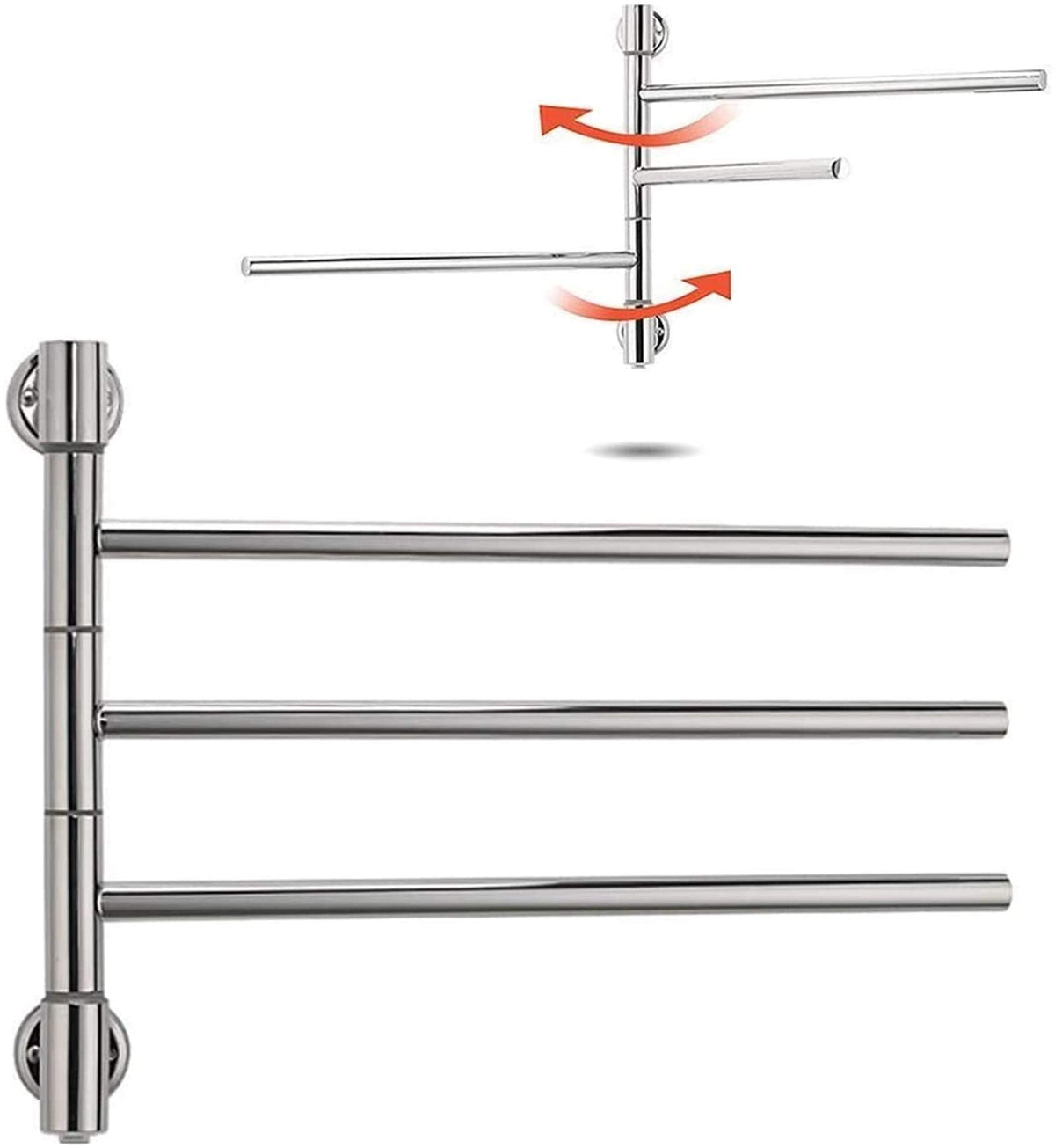 Bathroom Wall Heater Towel Warmer Stainless Steel Electric Towel Drying Rack Constant Temperature Towel Heating Dryer Can Be Used in Bathroom Kitchen Bathroom