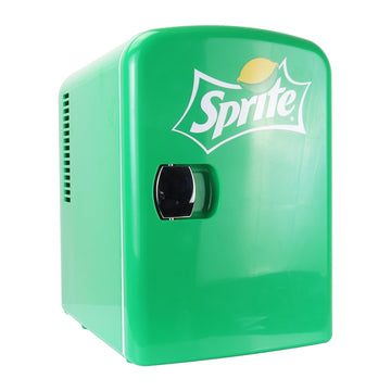 Koolatron Sprite Mini Fridge - 6 Can Refrigerator for Bedroom Office, Portable Table Top Beverage Cooler, 12V 110V Refrigerador For Drinks, Soda, Wines, Use In Car, Dorm, Outdoor, Patio