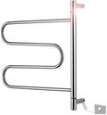 Bathroom Wall Heater Towel Warmer,Energy Efficient Electric Plug in Heated Towel Rack,2-Bar Wall Mounted Towel Warmer and Drying Rack for Bathroom Home 304 Stainless Steel Heated Drying Rack