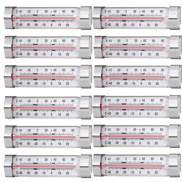 GERUSEA Fridge Refrigerator Freezer Thermometer, 12 Pack