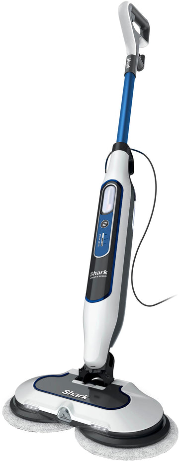 Shark S8201 Steam & Scrub with Steam Blaster Technology All-in-One Hard Floor Steam Mop with 3 Steam Modes & LED Headlights, Navy (Renewed)