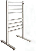 Bathroom Wall Heater FloorStandingTowel Warmer, Stainless Steel ElectricTowel Warmer, Luxury Plugin Heated Towel Rack with 8 Bars 37.4 × 20 × 18.5 inch(