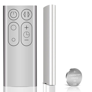 Replacement Remote Control Fit for Dyson TP00 TP01 AM11 Pure Cool Purifier Tower Fan (Silver Color with Battery)