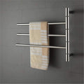 Heated Towel Rail Rails Towel Warmer Electric Towel Rack Towel Warmer Wall-Mounted 304 Stainless Steel Rotatable Energy Saving Drying Rack Home Bathroom Accessories (Size : 5Bar)