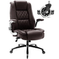 High Back Office Chair, Ergonomic Executive Computer Desk Chair, 31 inches x 28 inches x 48.8 inches, Brown