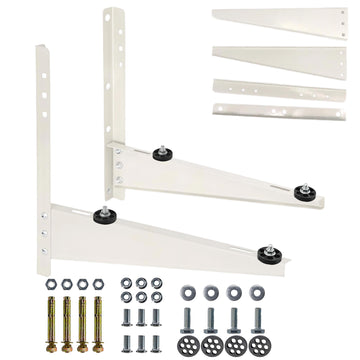 Mini Split Wall Mounting Bracket for 9,000-18,000 BTU Air Conditioner,Heavy-Duty Wall Bracket Holds Up to 330lbs,Foldable AC Support Bracket for Outside Mini Split AC Heat Pump Compressor