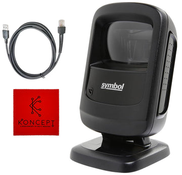 DS9208 Zebra Symbol Digital Handsfree 1D/2D Barcode Scanner with USB Cable & Microfiber Cleaning Cloth - High Performance Scanning, Compact Design, Standard Range (Renewed)