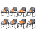 Clatina Big & Tall 500 Lbs Waiting Room Chair, Leather Office Reception Guest Chair Sled Base with Padded Arms for Elderly Home Desk Conference