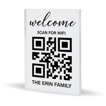 Personalized Wifi Sign – Scan and Connect, QR Code Scanner, Wifi Password, Guest Wifi Access, Rental Home Sign, Guest Wifi
