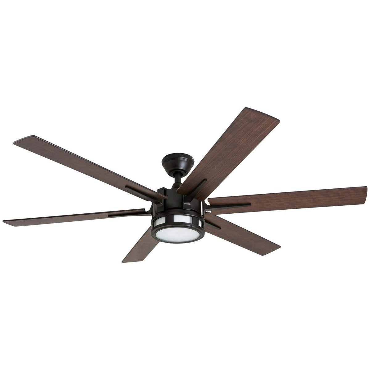 Honeywell Ceiling Fans Kaliza Modern 56 Inch Ceiling Fan with Light, Remote Control Fan, LED Indoor Fan with 6 Blades, Gray Oak and Light Oak Blade Finish Options, Bronze (51036-01)