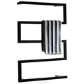 Electric Heated Towel Drying Rack, Electric Stainless Steel Heated Towel Rail Bathroom Radiator, Wall Mounted Energy Efficient Towel Warmer with LED Switch, 600 × 800 Mm,Hardwired (Plug in)