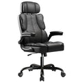 Kensaker Managerial Executive Chair with Adjustable Headrest, 23.2" X 12.8" X 20.6", Black