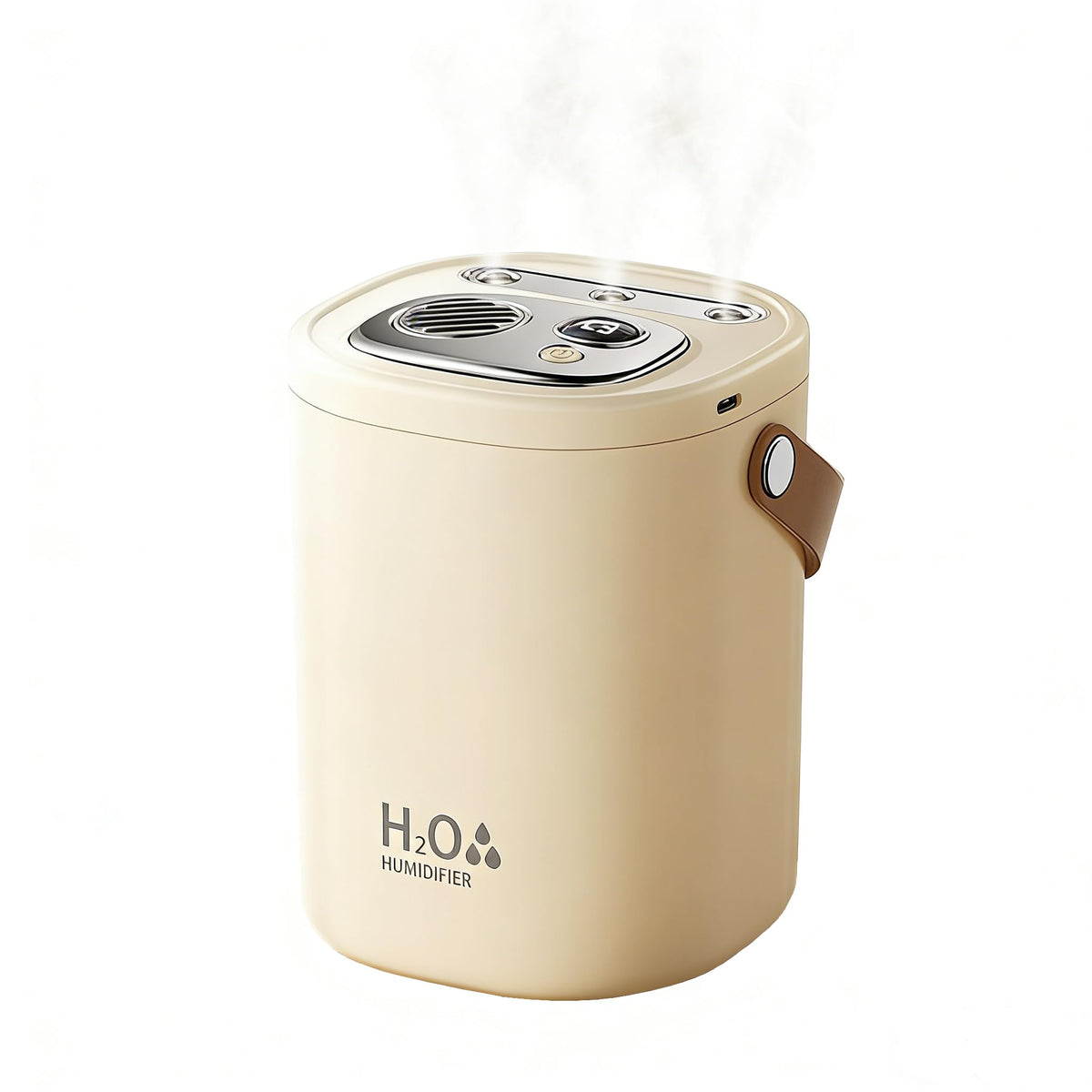 Portable Humidifier for Bedroom, 2L Cool Mist Humidifier with 3 Mist Modes, Rechargeable USB Cordless Humidifier, Quiet Ultrasonic Humidifier with Night Light for Baby Nursery, Office, Home, Plants