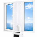 Gruntbear Portable Air Conditioner Window Seal Kit for Casement 560CM/220” | Casement Window Ac Vent Kit for Mobile Air Conditioner and Tumble Dryer?Ac Window Seal Kit with Zip and Adhesive Fastener